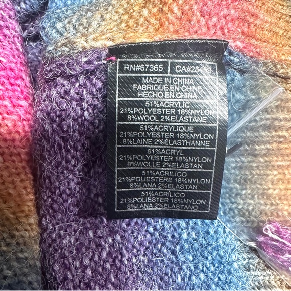 BB DAKOTA STEVE MADDEN Ombre Sweater Wool Blend Size XXL - Picture 7 of 8